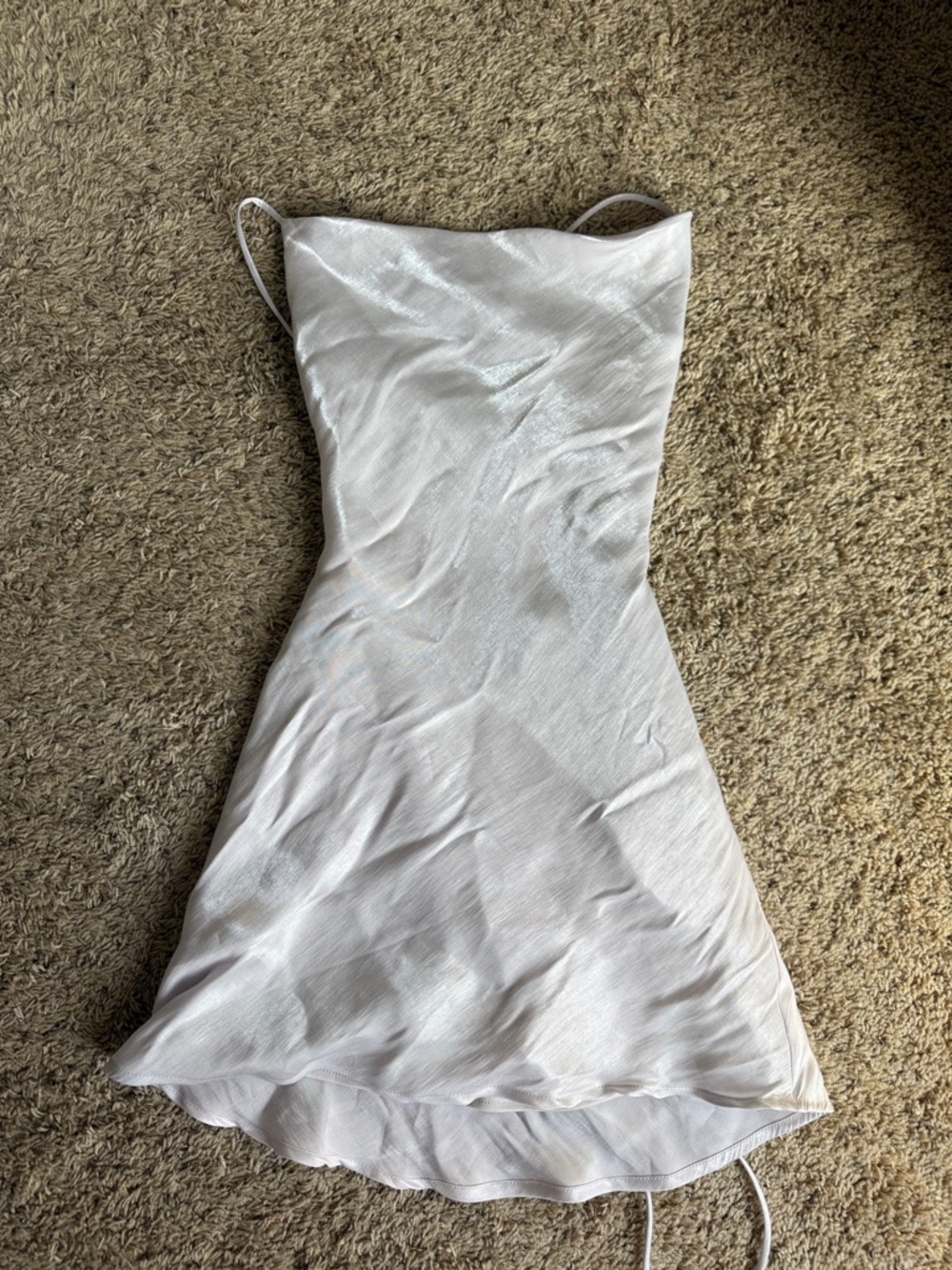 Princess Polly White Strapless Slip Dress
